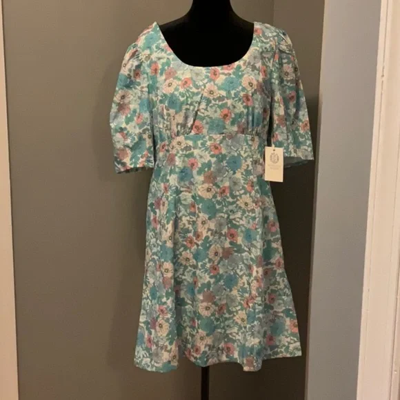 NWT - feminine mini dress from Tuckernuck — Sz L - Picture 1 of 7
